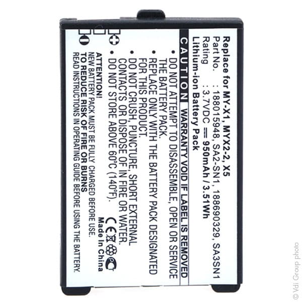 NX - Batterie téléphone, smartphone, GSM pour Samsung 3.7V 950mAh