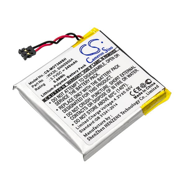 NX - Batterie montre connectée pour Motorola Moto 360 3.7V 240mAh