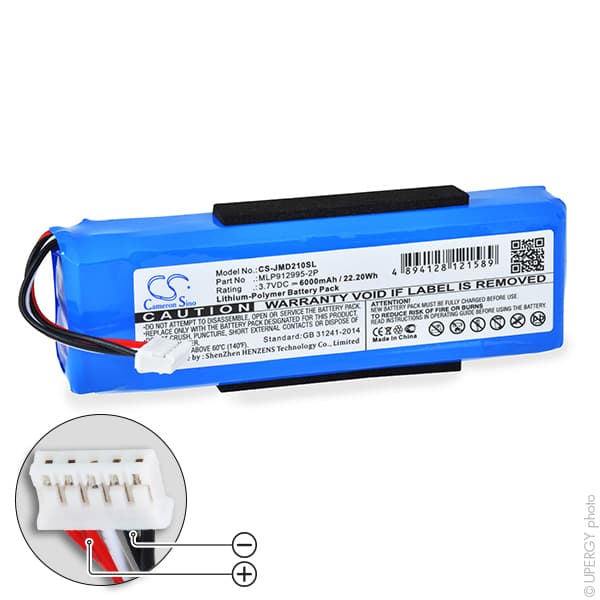 NX - Batterie enceinte bluetooth pour JBL 3.7V 6000mAh