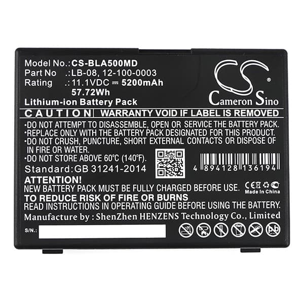 CS - Batterie médicale rechargeable compatible Biolight & Bolate 11.1V 5.2Ah