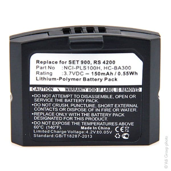 NX - Batterie casque audio 3.7V 150mAh