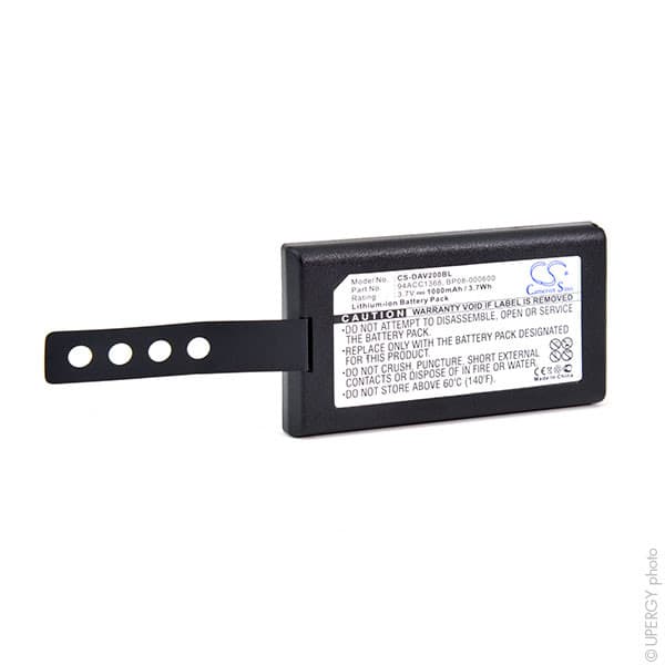 NX - Batterie lecteur codes barres Datalogic 3.7V 1000mAh