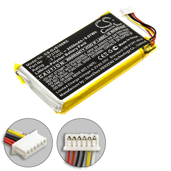 NX - Batterie drone compatible DJI pour manette 3.7V 2450mAh