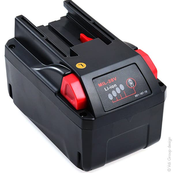 NX - Batterie visseuse, perceuse, perforateur, ... compatible Milwaukee M28 B5 28V 3Ah