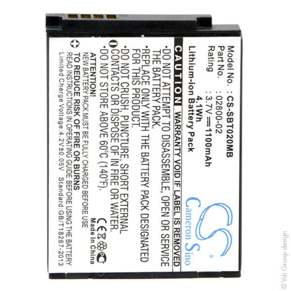 NX - Batterie MP3/MP4/Multimédia pour babyphone Summer 3.7V 1100mAh