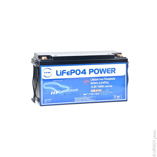 NX - Batterie Lithium Fer Phosphate NX LiFePO4 POWER (1920Wh) 12.8V 150Ah M8-F