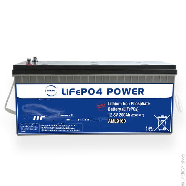 NX - Batterie Lithium Fer Phosphate NX LiFePO4 POWER UN38.3 (2560Wh) 12.8V 200Ah M8-F