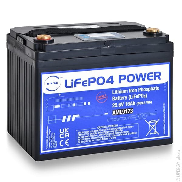 NX - Batterie Lithium Fer Phosphate (409.6Wh) 25.6V 16Ah M6-F