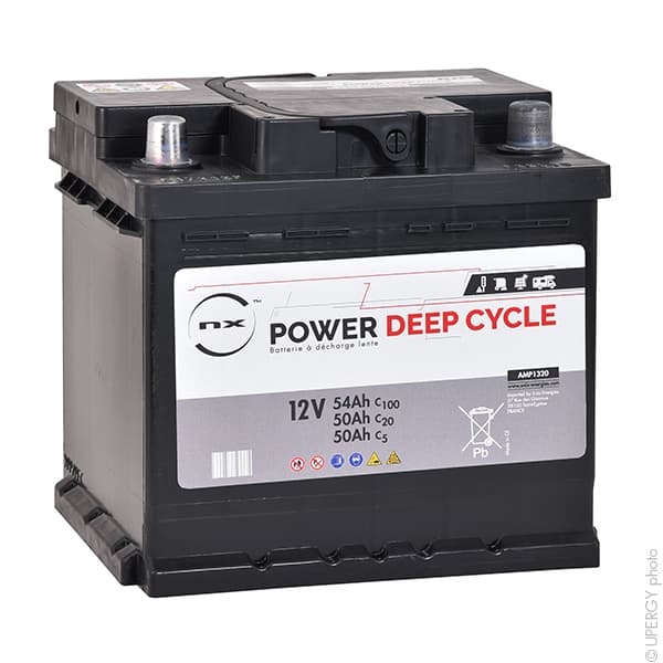 NX - Batterie traction NX Power Deep Cycle 12V 50Ah Auto