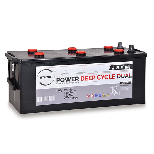 NX - Batterie traction NX Power Deep Cycle DUAL 12V 180Ah Auto