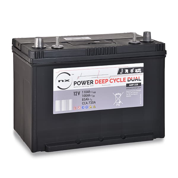 NX - Batterie traction NX Power Deep Cycle DUAL 12V 100Ah