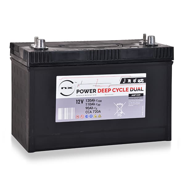 NX - Batterie traction NX Power Deep Cycle DUAL 12V 110Ah