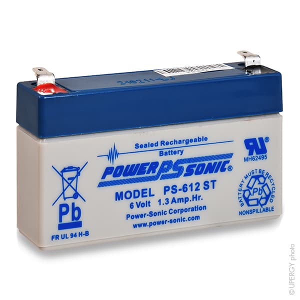 Powersonic - Batterie plomb AGM Powersonic PS-612-ST 6V 1.3Ah