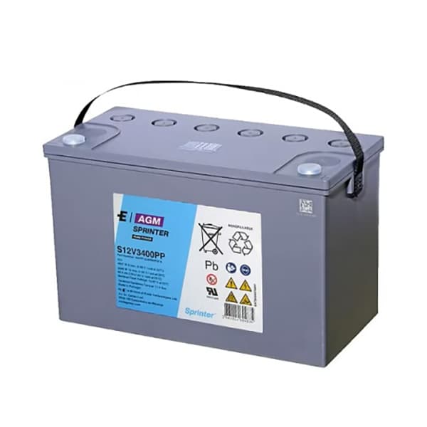 Sprinter PP - Batterie onduleur (UPS) SPRINTER S12V3400PP 12V 92.8Ah M6-F