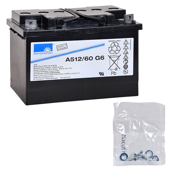 Sonnenschein - Batterie plomb etanche gel A512/60G6 12V 60Ah M6-M
