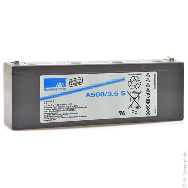 Sonnenschein - Batterie plomb etanche gel A508/3.5S 8V 3.5Ah F4.8