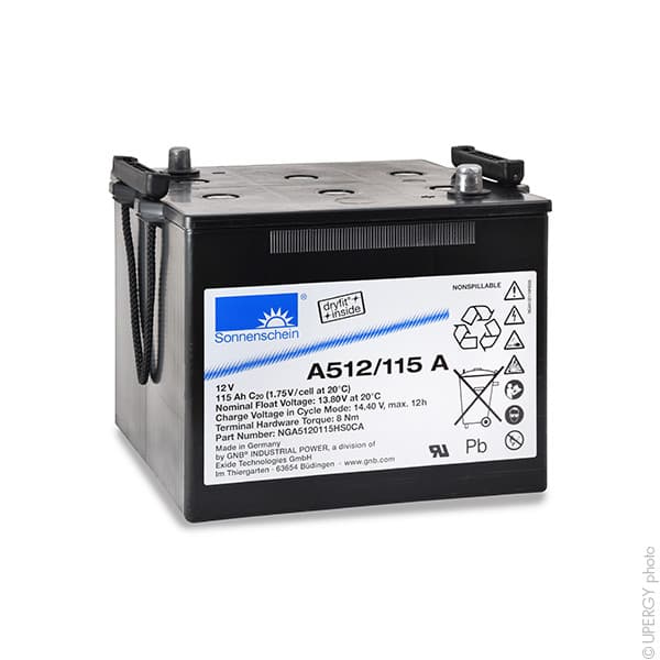 Sonnenschein - Batterie plomb etanche gel A512/115A 12V 115Ah Auto