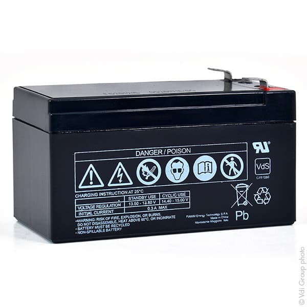 Fiamm - Batterie plomb AGM FIAMM FG20121 12V 1.2Ah F4.8