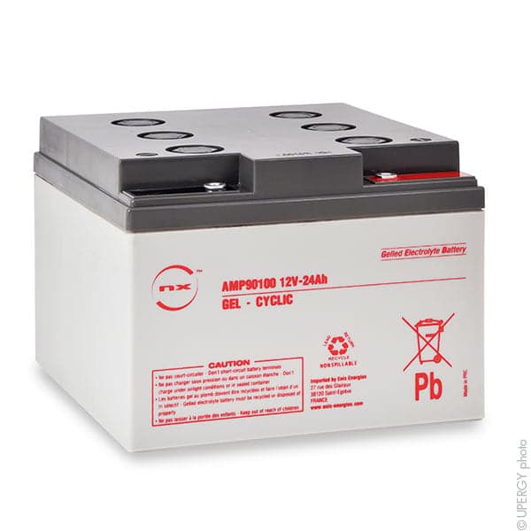 NX - Batterie plomb etanche gel NX 24-12 Cyclic 12V 24Ah M5-F