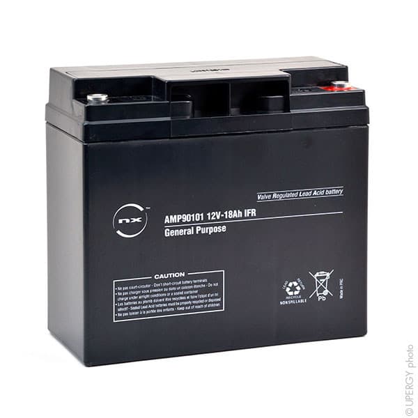 NX - Batterie plomb AGM NX 18-12 General Purpose IFR 12V 18Ah M5-F