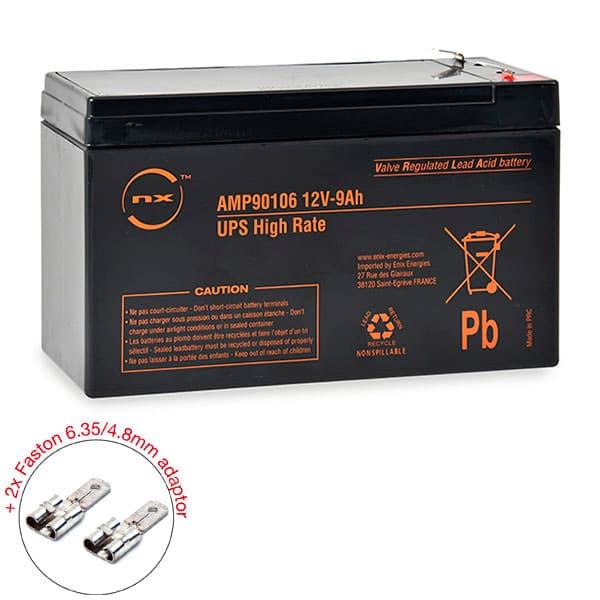 NX - Batterie onduleur (UPS) NX 9-12 UPS High Rate 12V 9Ah F4.8