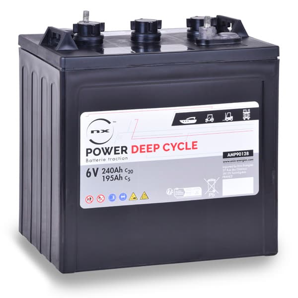 NX - Batterie traction NX Power Deep Cycle 6V 240Ah M8-F