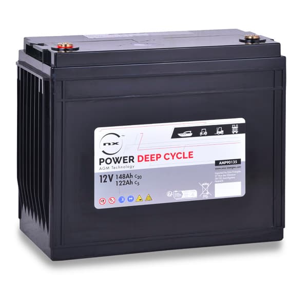 NX - Batterie traction NX Power Deep Cycle AGM 12V 148Ah M8-F