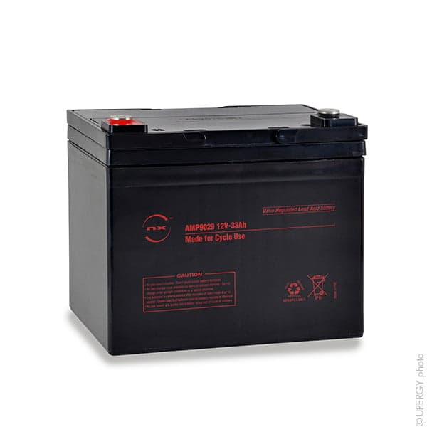 NX - Batterie plomb AGM NX 33-12 Cyclic 12V 33Ah M6-F