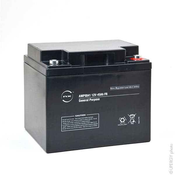 NX - Batterie plomb AGM NX 45-12 General Purpose FR 12V 45Ah M6-F