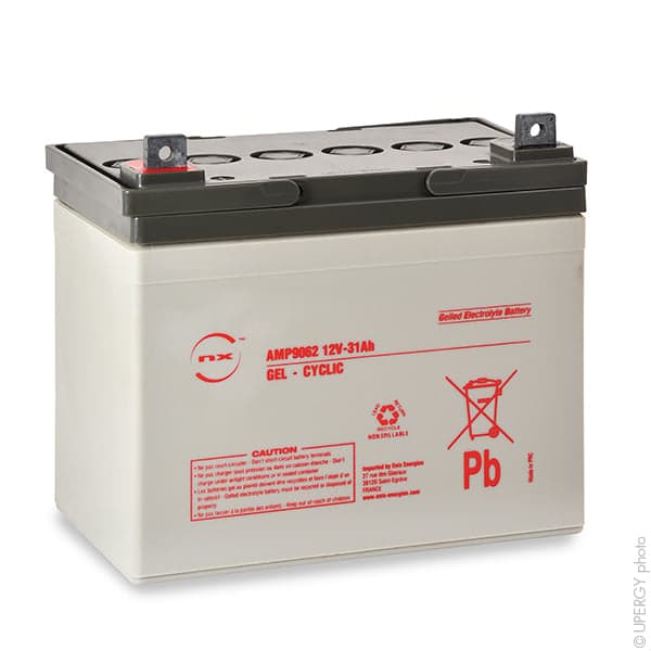 NX - Batterie plomb etanche gel NX 31-12 Cyclic 12V 31Ah M5-M