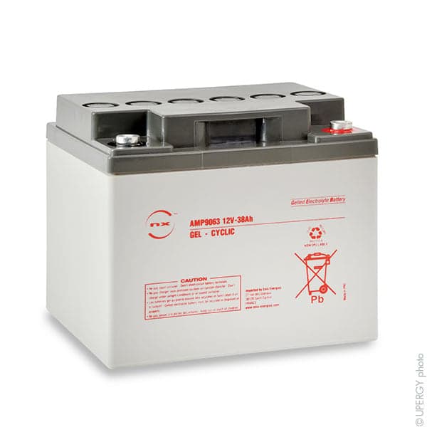 NX - Batterie plomb etanche gel NX 38-12 Cyclic 12V 38Ah M6-F