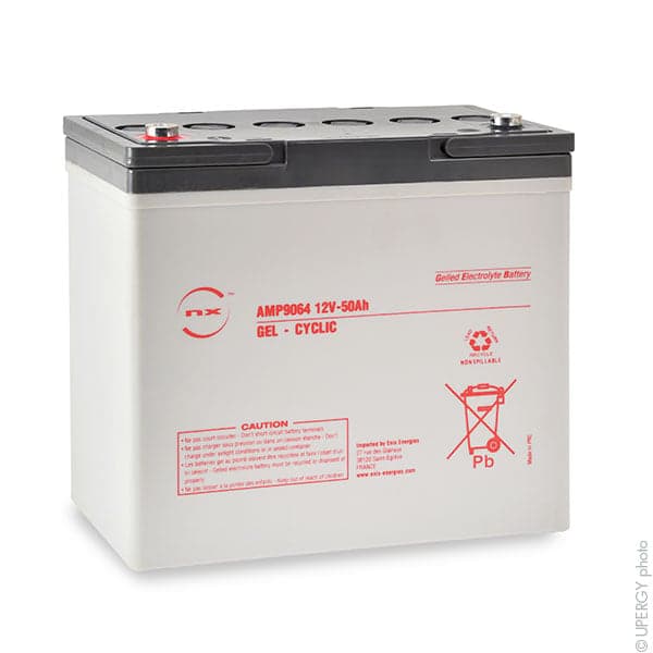 NX - Batterie plomb etanche gel NX 50-12 Cyclic 12V 50Ah M6-F