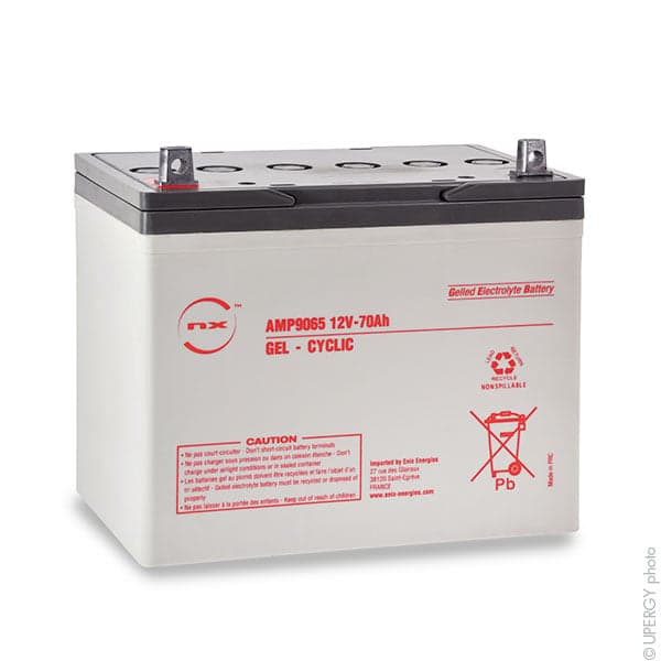 NX - Batterie plomb etanche gel NX 70-12 Cyclic 12V 70Ah M6-M