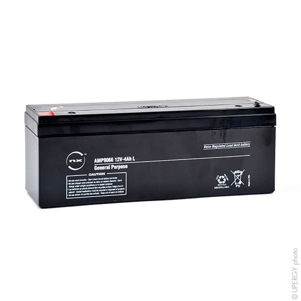 NX - Batterie plomb AGM NX 4-12 L General Purpose 12V 4Ah F4.8