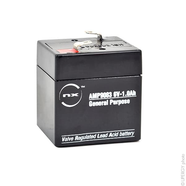 NX - Batterie plomb AGM NX 1.0-6 General Purpose 6V 1Ah F4.8