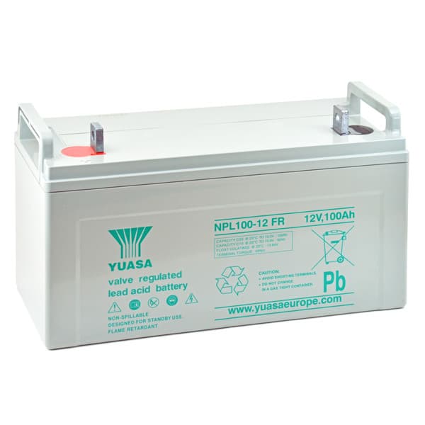 Yuasa - Batterie plomb AGM YUASA NPL100-12FR 12V 100Ah M10-M