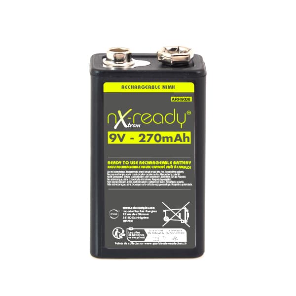 NX - Accus NiMH ls 9V 270mAh