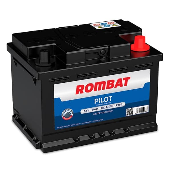 Rombat - Batterie voiture Rombat Pilot P260 12V 60Ah 480A