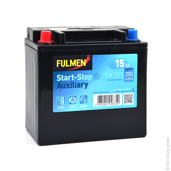 Fulmen - Batterie voiture FULMEN Start-Stop Auxiliary FK151 12V 15Ah 200A