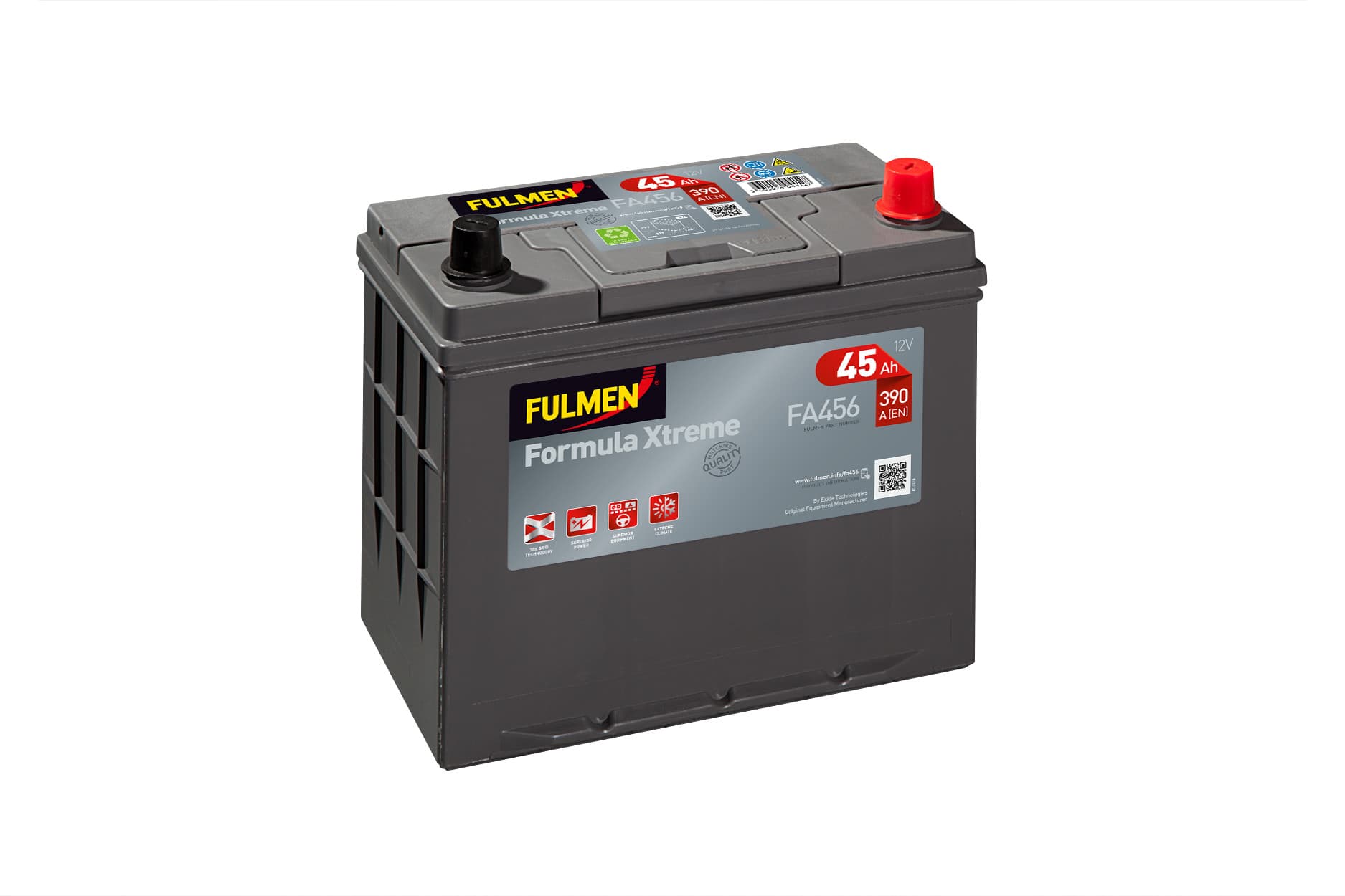 Fulmen - Batterie voiture FULMEN Formula Xtreme FA456 12V 45Ah 390