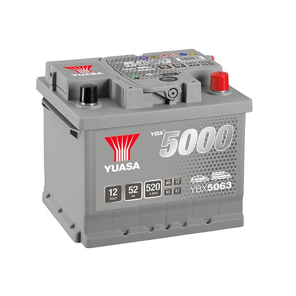 Yuasa - Batterie voiture Yuasa YBX5063 12V 52Ah 520A