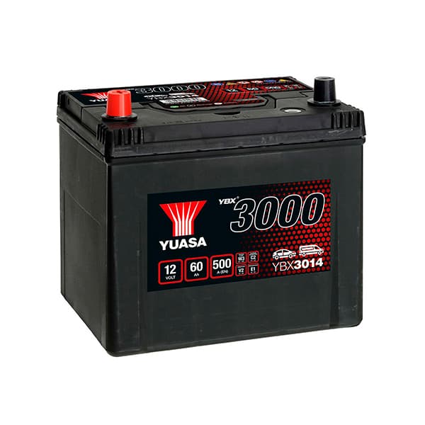 Yuasa - Batterie voiture Yuasa YBX3014 12V 60Ah 500A