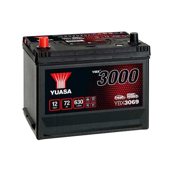 Yuasa - Batterie voiture Yuasa YBX3069 12V 72Ah 630A