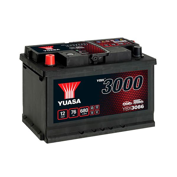 Yuasa - Batterie voiture Yuasa YBX3086 12V 76Ah 680A