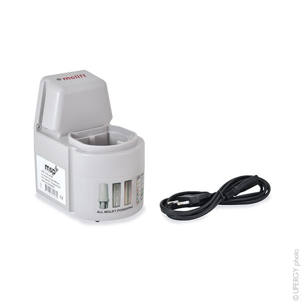 Molift - Chargeur médical NiCd / Ni-Mh pour Molift Quickraiser (prise EU)