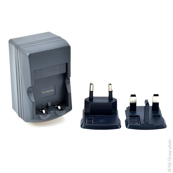 NX - Chargeur vidéo pour batterie  R-2CR5 Rechargeable avec prise EU & UK
