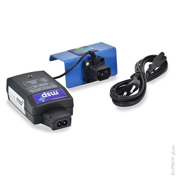 MSP - Chargeur médical 24V 1000mA pour lève-malade Arjo (Prise Europe)