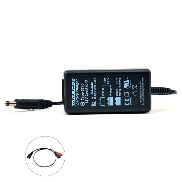 Mascot - Chargeur plomb 12V/1A 110-230V Mascot 2240 (Intelligent) Faston 6.35