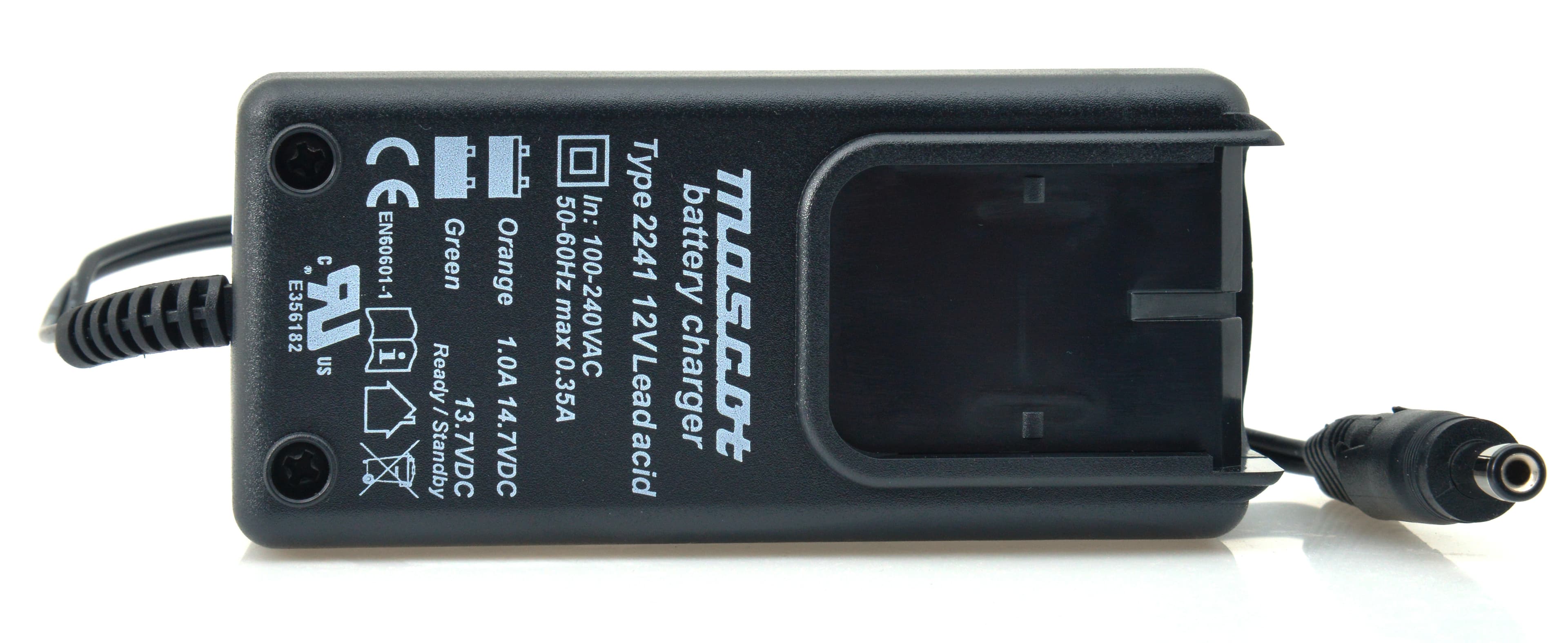 Mascot - Chargeur plomb Mascot 2241 12V/1A 110-230V (Intelligent) - Sortie 5.5x2.1mm