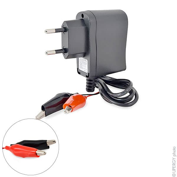 NX - Chargeur plomb NX 4V/0.5A 110-230V - pinces crocodiles (Intelligent)